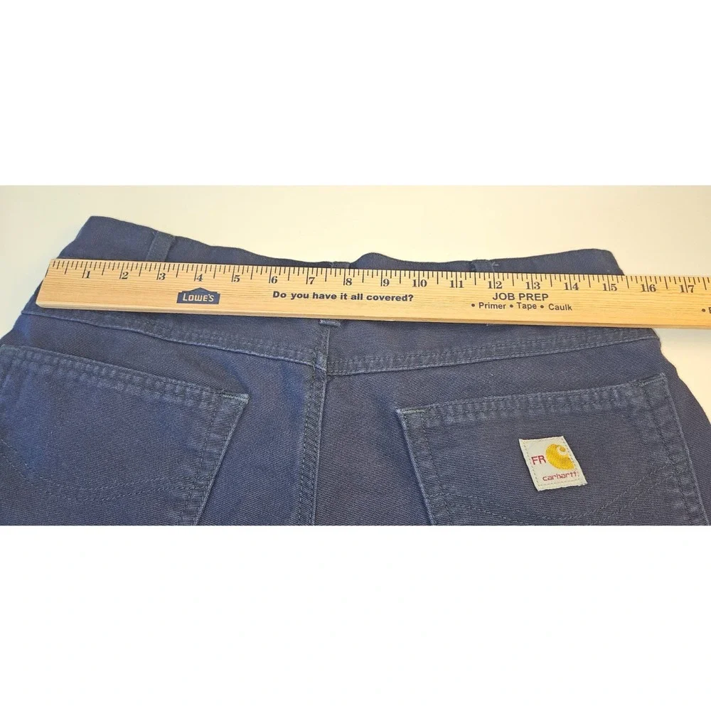 Carhartt FR Flame Resistant Work Pants Navy Blue Men 34x32 NFPA 2112 CAT 2 Twill